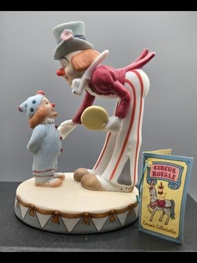 Applause Circus Royale Porcelain Clown Figurine 4½" X 3"